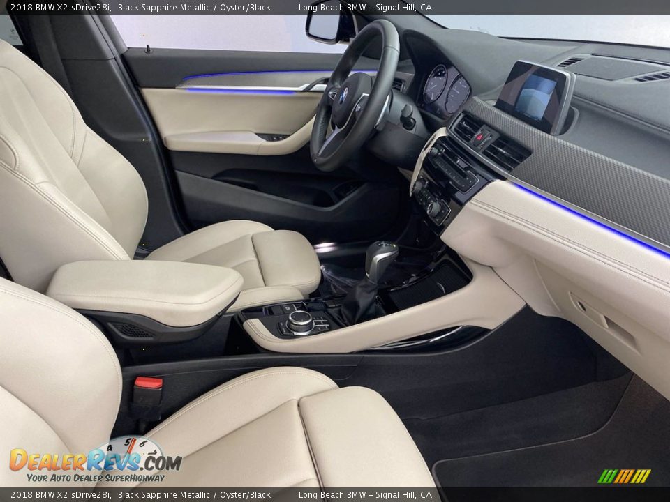2018 BMW X2 sDrive28i Black Sapphire Metallic / Oyster/Black Photo #32