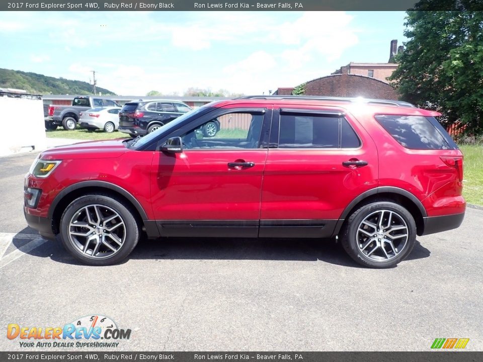 2017 Ford Explorer Sport 4WD Ruby Red / Ebony Black Photo #6