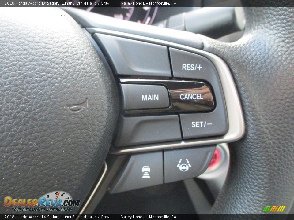 2018 Honda Accord LX Sedan Lunar Silver Metallic / Gray Photo #17
