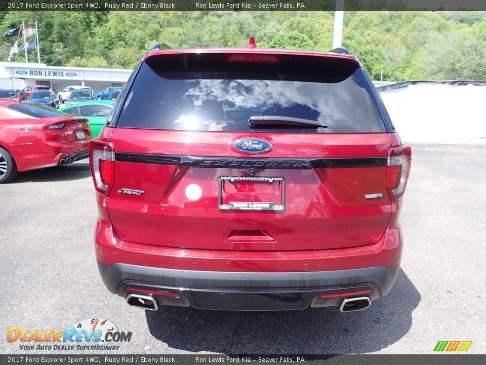 2017 Ford Explorer Sport 4WD Ruby Red / Ebony Black Photo #8