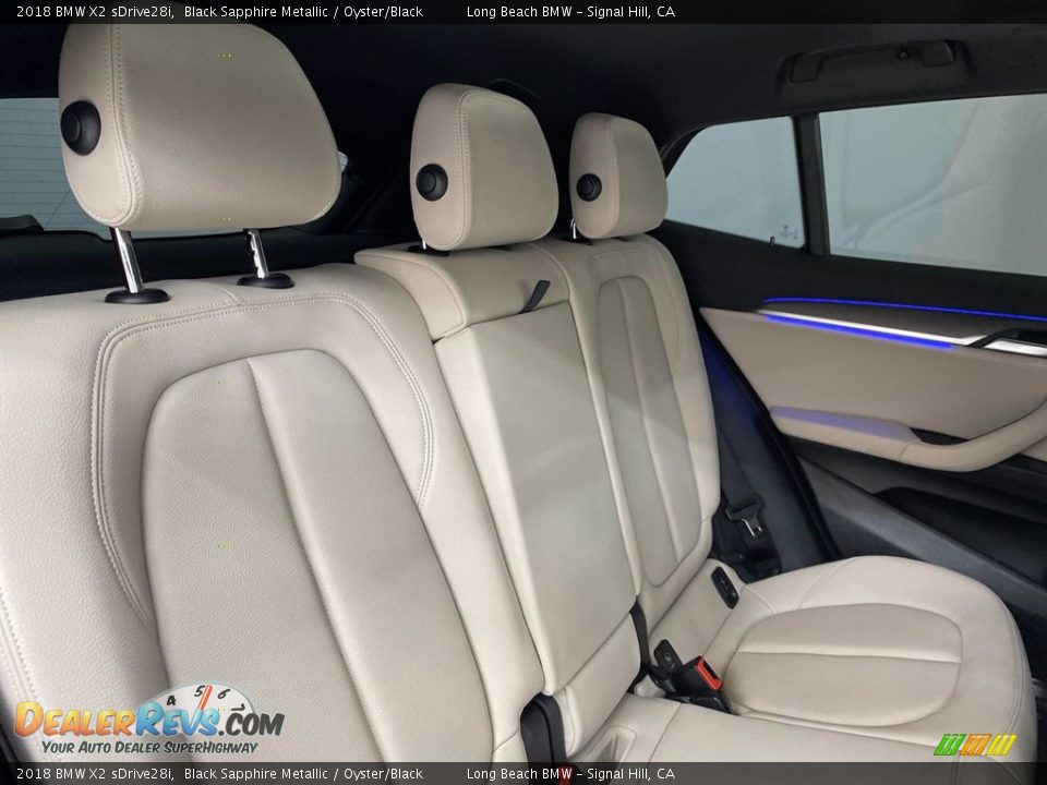 2018 BMW X2 sDrive28i Black Sapphire Metallic / Oyster/Black Photo #35