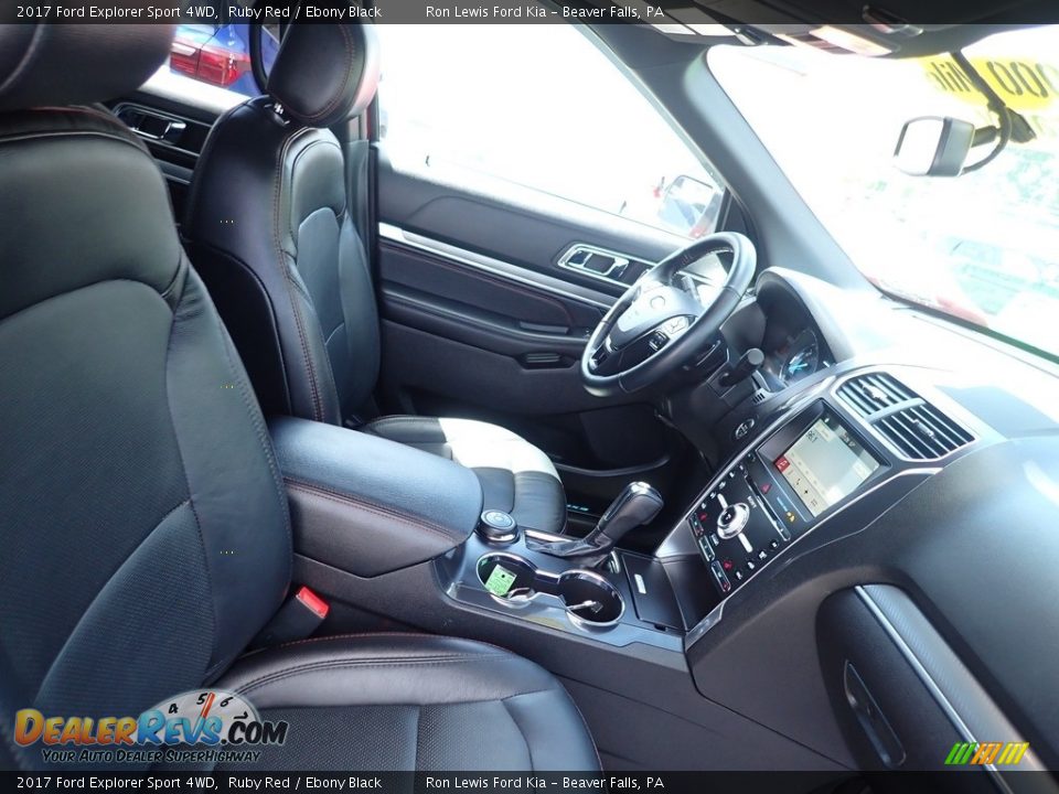 2017 Ford Explorer Sport 4WD Ruby Red / Ebony Black Photo #10