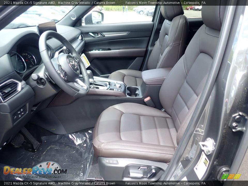 Caturra Brown Interior - 2021 Mazda CX-5 Signature AWD Photo #8