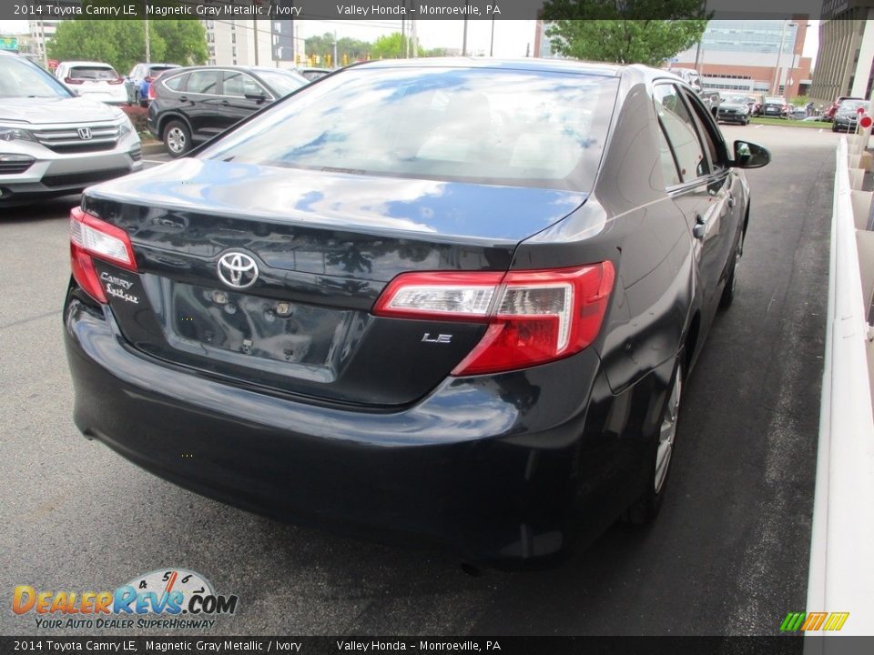 2014 Toyota Camry LE Magnetic Gray Metallic / Ivory Photo #5