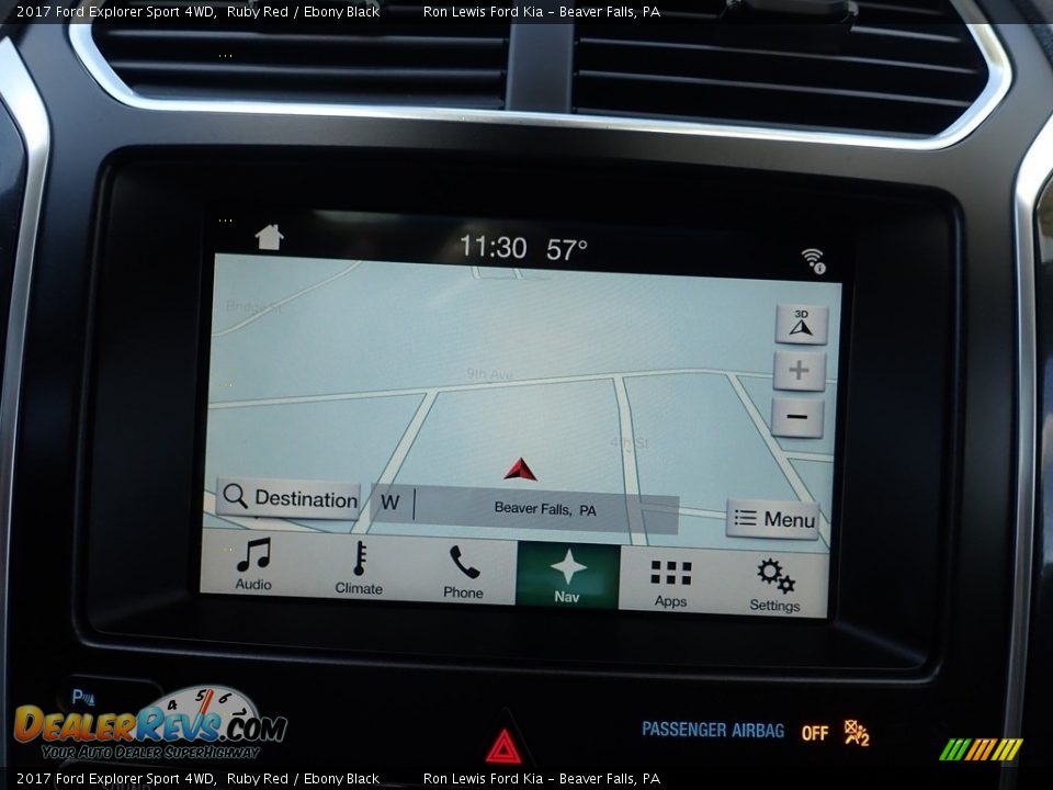 2017 Ford Explorer Sport 4WD Ruby Red / Ebony Black Photo #19