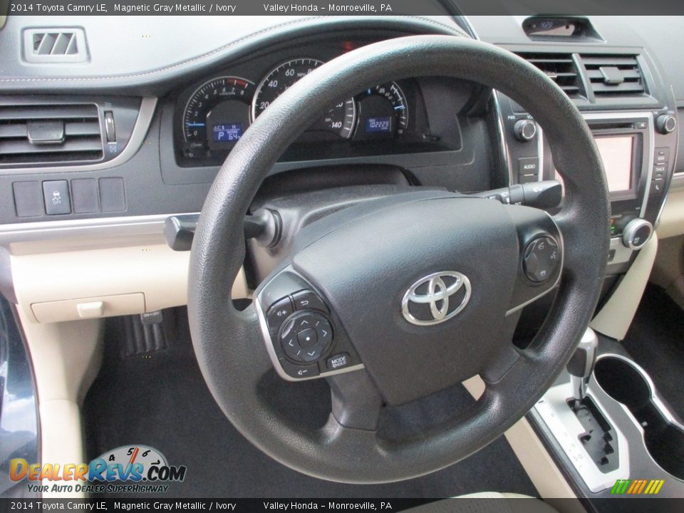 2014 Toyota Camry LE Magnetic Gray Metallic / Ivory Photo #14