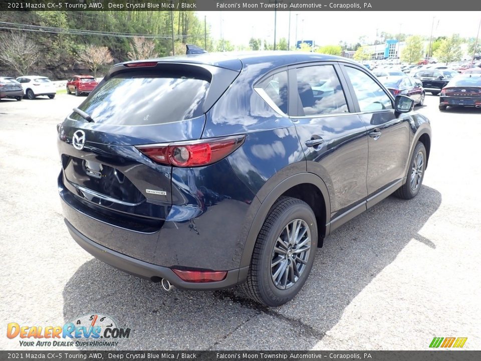 2021 Mazda CX-5 Touring AWD Deep Crystal Blue Mica / Black Photo #2