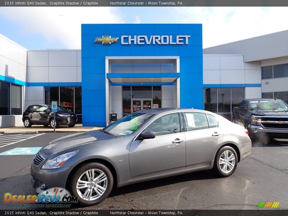 2015 Infiniti Q40 Sedan Graphite Shadow / Graphite Photo #1