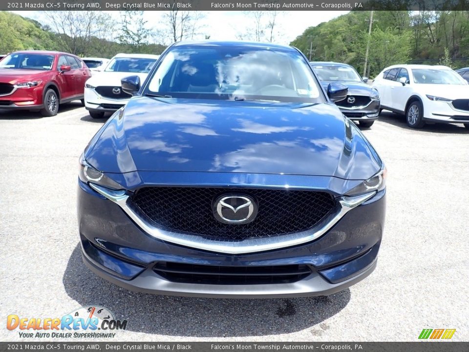 2021 Mazda CX-5 Touring AWD Deep Crystal Blue Mica / Black Photo #4