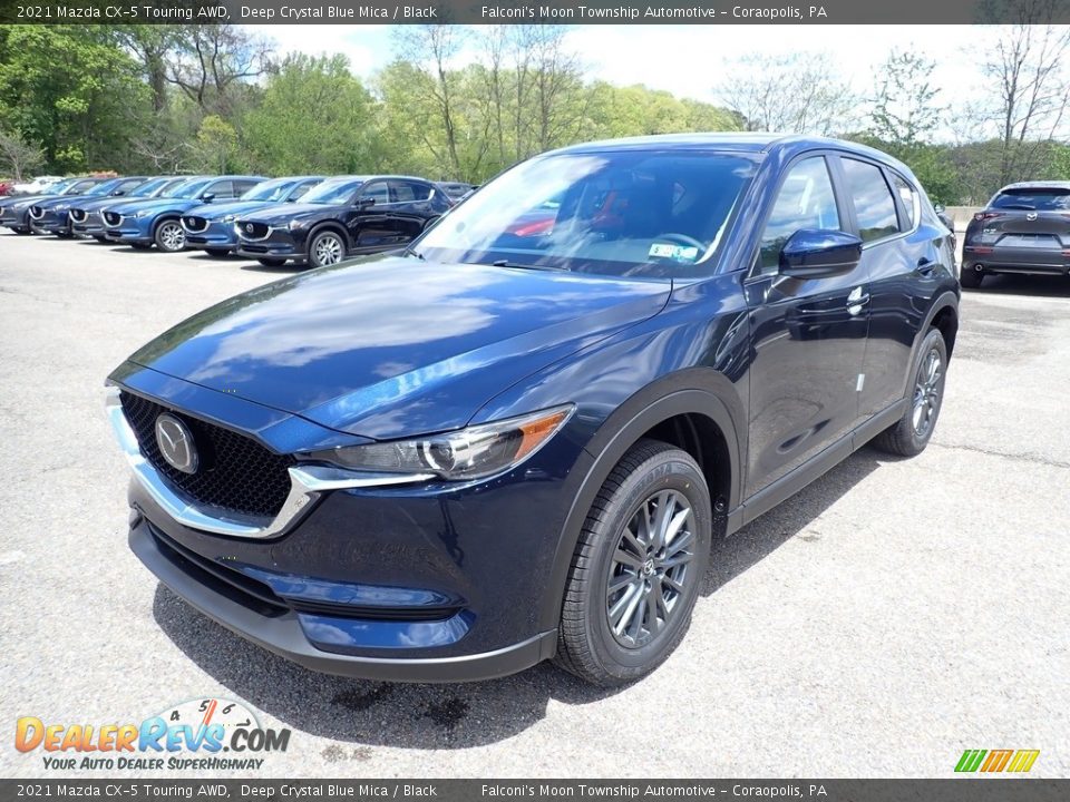 2021 Mazda CX-5 Touring AWD Deep Crystal Blue Mica / Black Photo #5