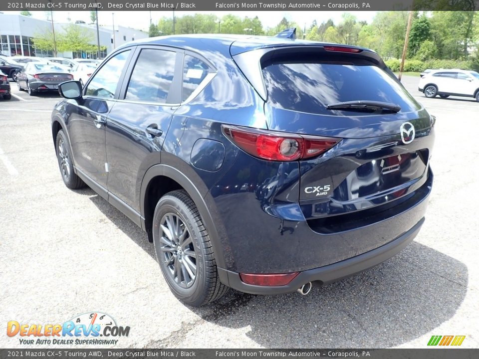 2021 Mazda CX-5 Touring AWD Deep Crystal Blue Mica / Black Photo #6