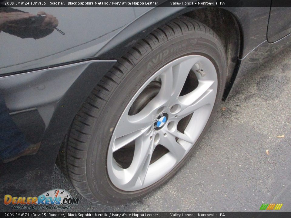 2009 BMW Z4 sDrive35i Roadster Black Sapphire Metallic / Ivory White Nappa Leather Photo #6