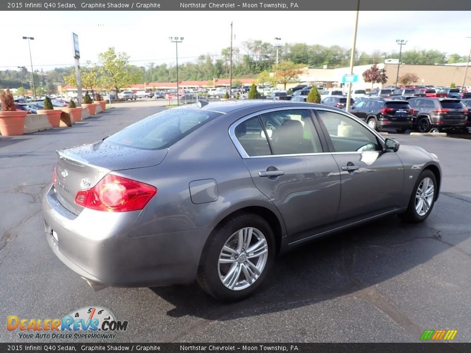 2015 Infiniti Q40 Sedan Graphite Shadow / Graphite Photo #8