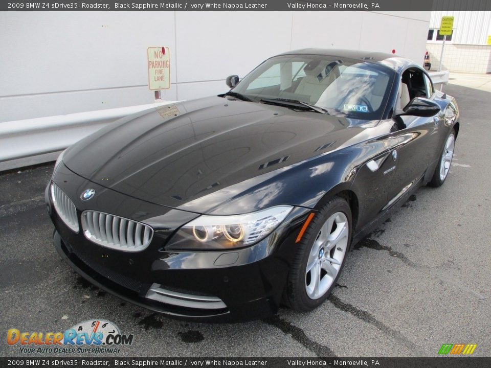 2009 BMW Z4 sDrive35i Roadster Black Sapphire Metallic / Ivory White Nappa Leather Photo #9