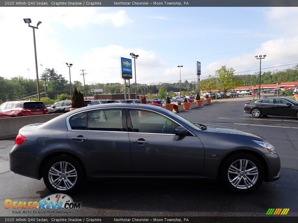 2015 Infiniti Q40 Sedan Graphite Shadow / Graphite Photo #9