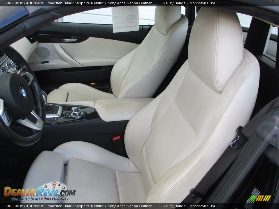 2009 BMW Z4 sDrive35i Roadster Black Sapphire Metallic / Ivory White Nappa Leather Photo #11