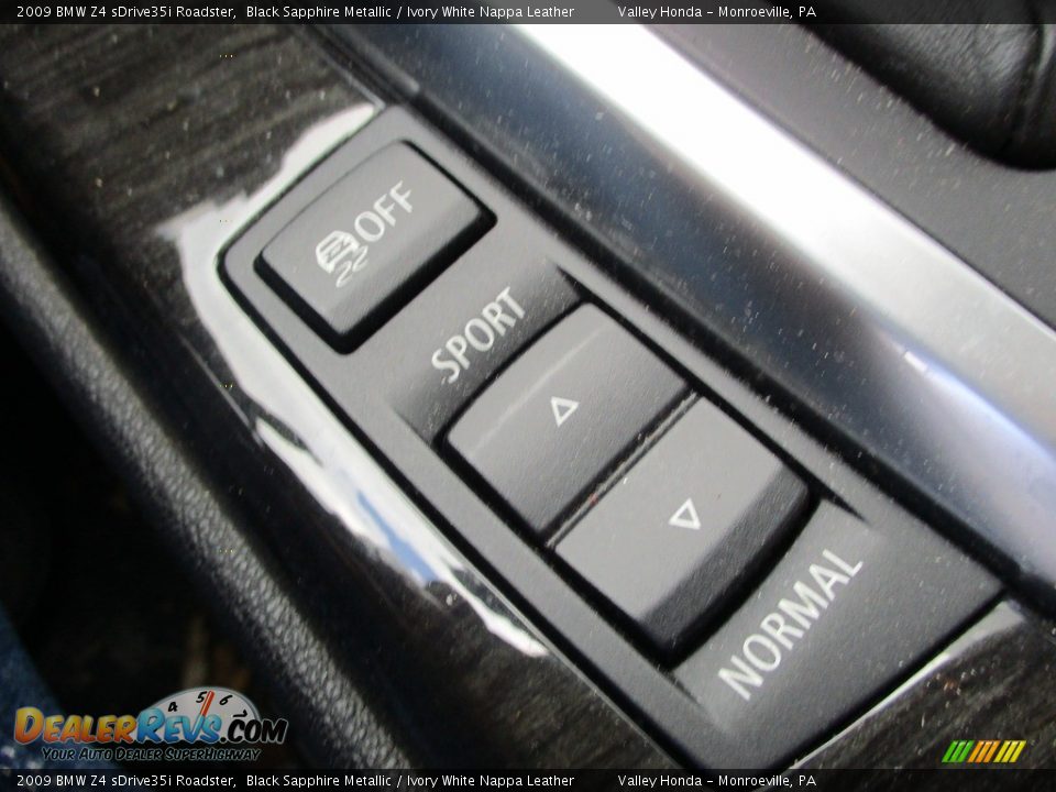 2009 BMW Z4 sDrive35i Roadster Black Sapphire Metallic / Ivory White Nappa Leather Photo #16