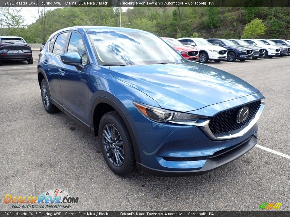 2021 Mazda CX-5 Touring AWD Eternal Blue Mica / Black Photo #3