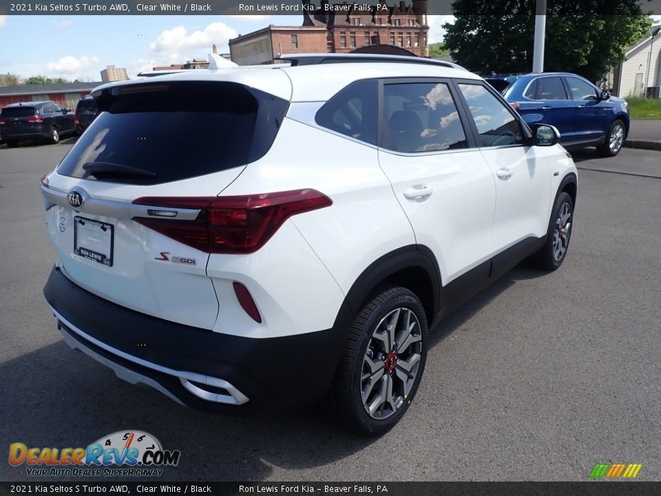 2021 Kia Seltos S Turbo AWD Clear White / Black Photo #2