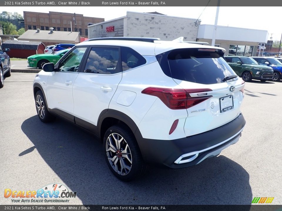 2021 Kia Seltos S Turbo AWD Clear White / Black Photo #7