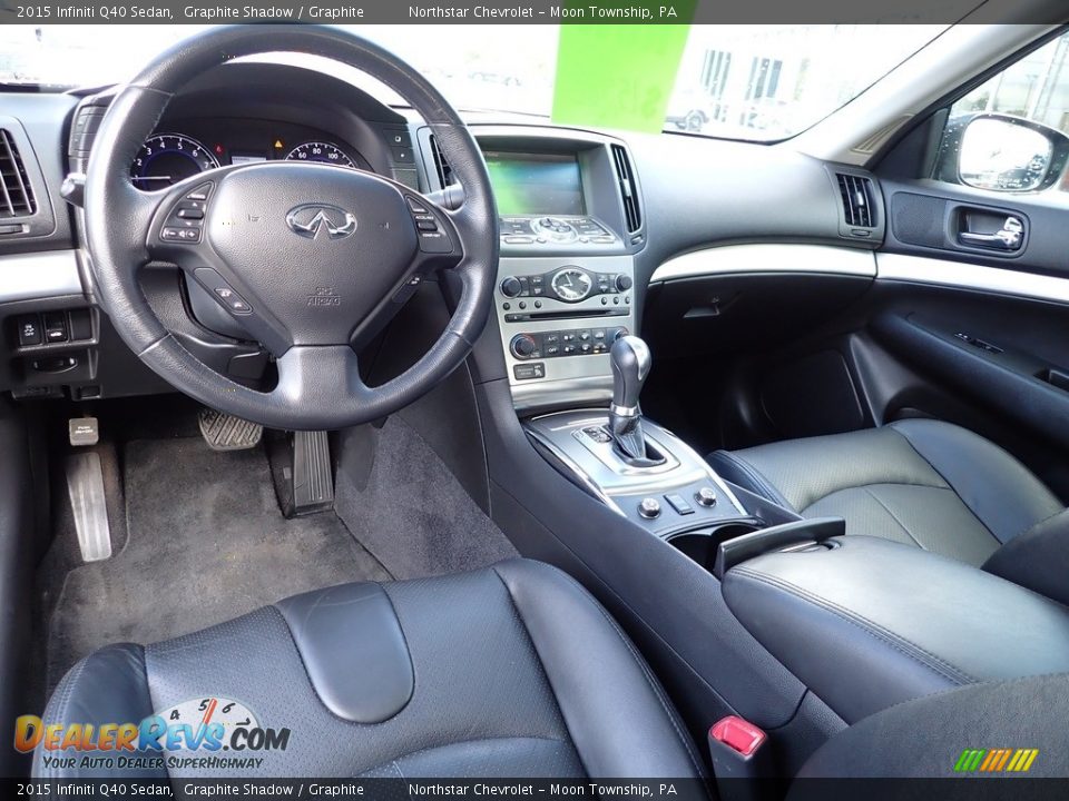 Graphite Interior - 2015 Infiniti Q40 Sedan Photo #22