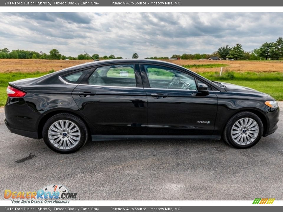 2014 Ford Fusion Hybrid S Tuxedo Black / Earth Gray Photo #3