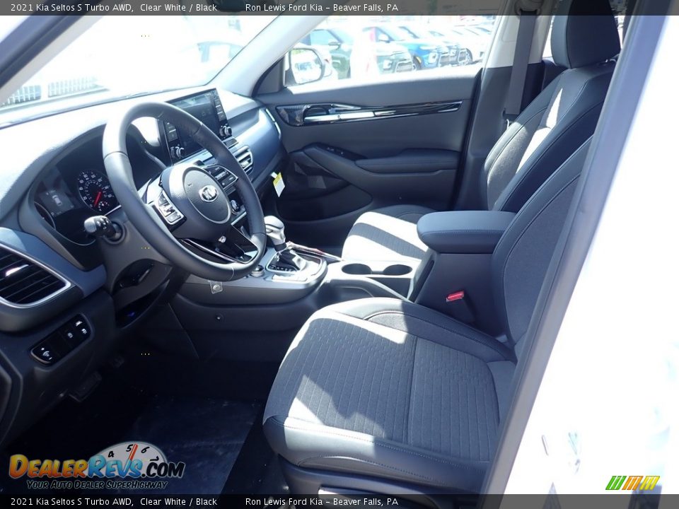 2021 Kia Seltos S Turbo AWD Clear White / Black Photo #15