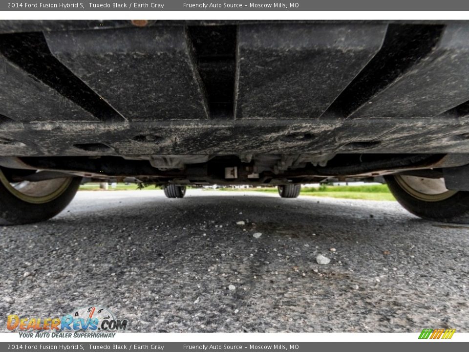 2014 Ford Fusion Hybrid S Tuxedo Black / Earth Gray Photo #10