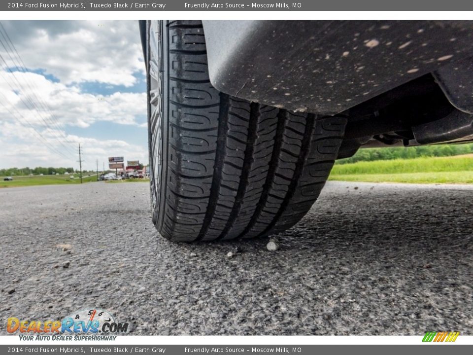 2014 Ford Fusion Hybrid S Tuxedo Black / Earth Gray Photo #12