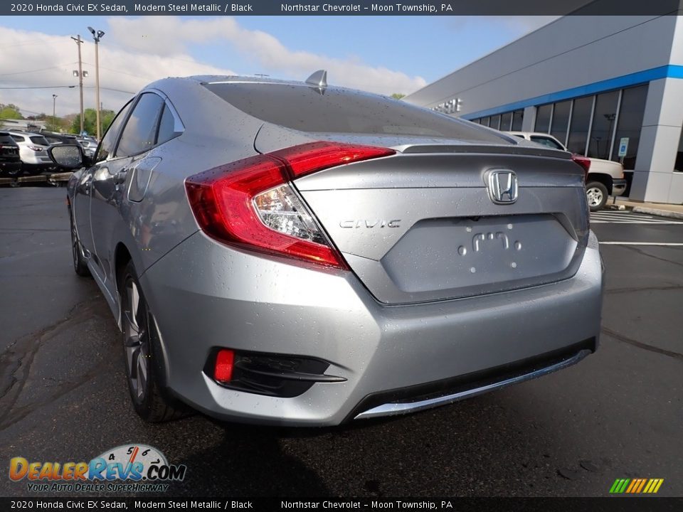 2020 Honda Civic EX Sedan Modern Steel Metallic / Black Photo #5