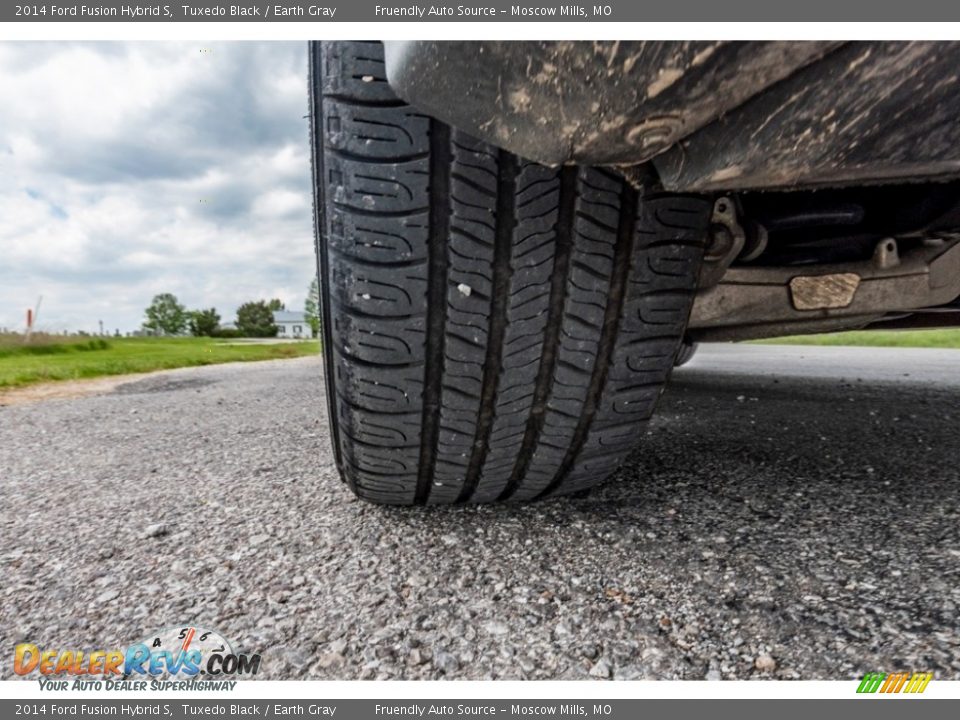 2014 Ford Fusion Hybrid S Tuxedo Black / Earth Gray Photo #14