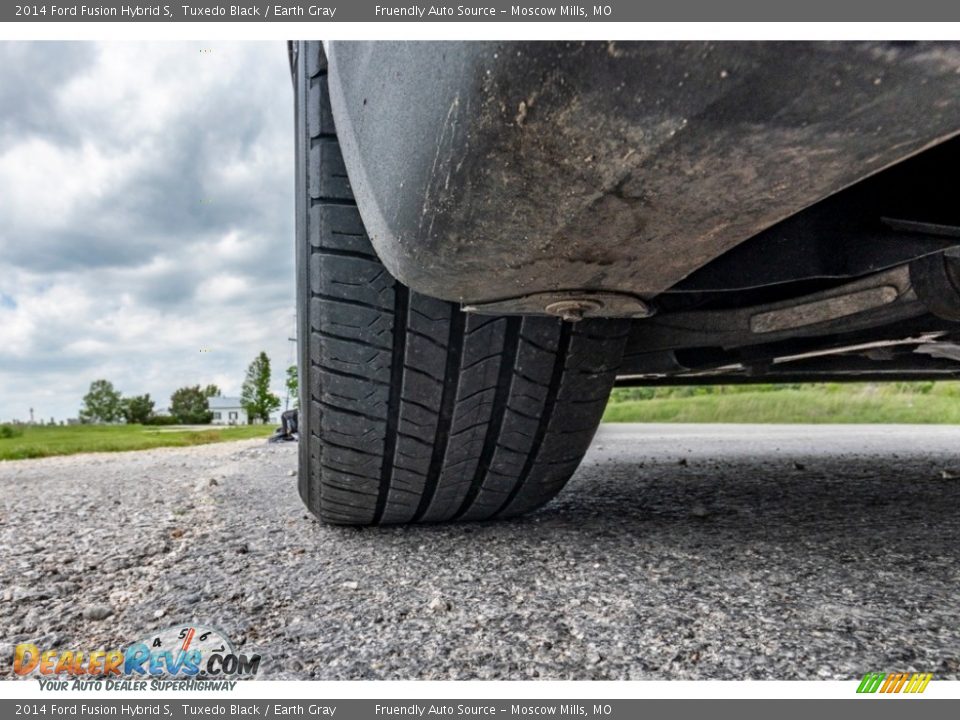 2014 Ford Fusion Hybrid S Tuxedo Black / Earth Gray Photo #15