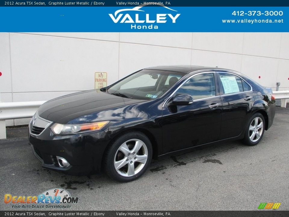 2012 Acura TSX Sedan Graphite Luster Metallic / Ebony Photo #1