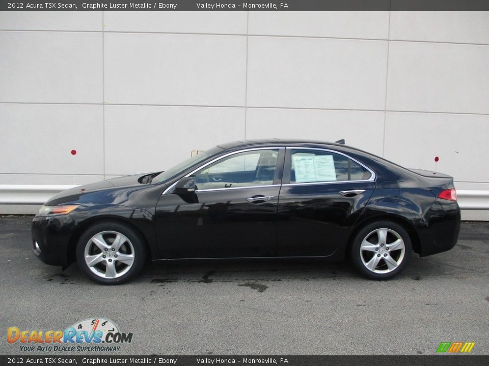 2012 Acura TSX Sedan Graphite Luster Metallic / Ebony Photo #2