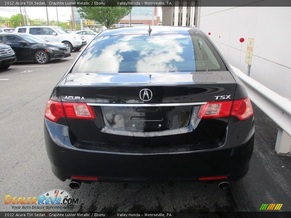 2012 Acura TSX Sedan Graphite Luster Metallic / Ebony Photo #4