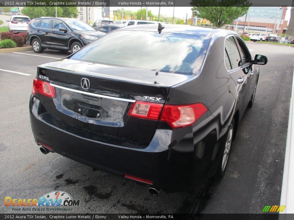 2012 Acura TSX Sedan Graphite Luster Metallic / Ebony Photo #5