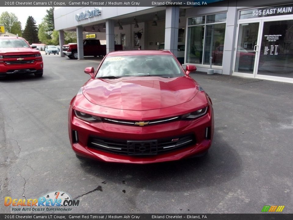 2018 Chevrolet Camaro LT Coupe Garnet Red Tintcoat / Medium Ash Gray Photo #7