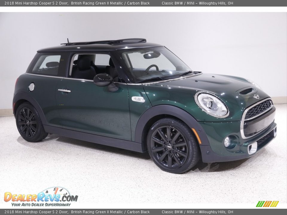 2018 Mini Hardtop Cooper S 2 Door British Racing Green II Metallic / Carbon Black Photo #1