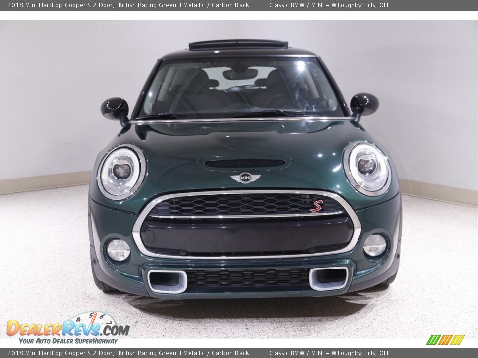 2018 Mini Hardtop Cooper S 2 Door British Racing Green II Metallic / Carbon Black Photo #2