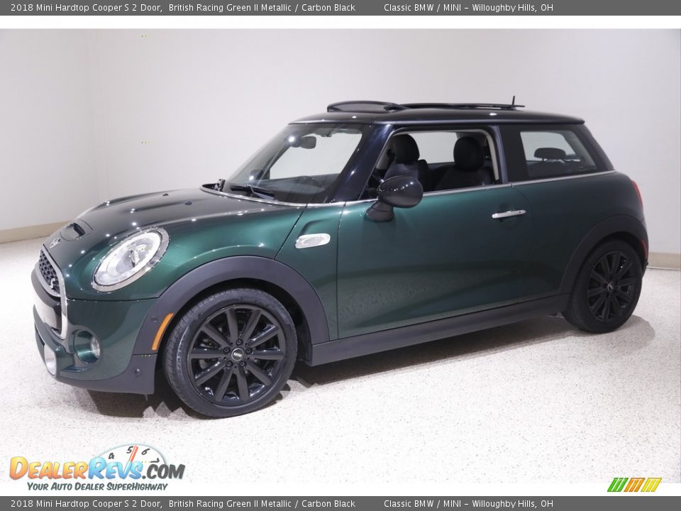 2018 Mini Hardtop Cooper S 2 Door British Racing Green II Metallic / Carbon Black Photo #3