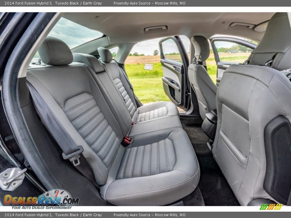 Rear Seat of 2014 Ford Fusion Hybrid S Photo #24