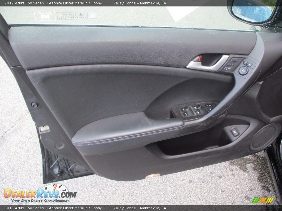 2012 Acura TSX Sedan Graphite Luster Metallic / Ebony Photo #10