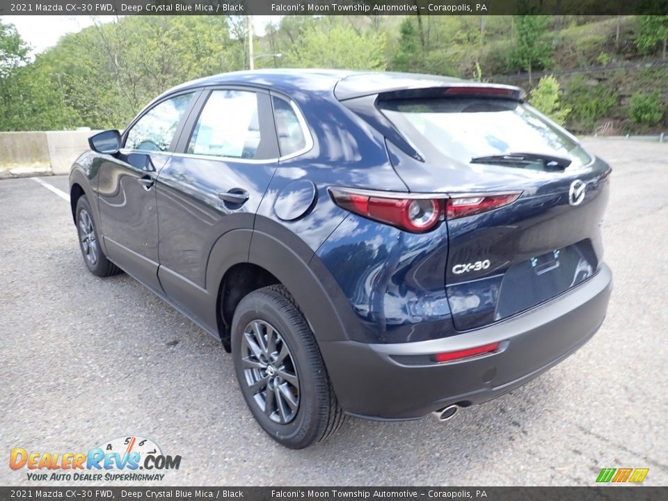 2021 Mazda CX-30 FWD Deep Crystal Blue Mica / Black Photo #6