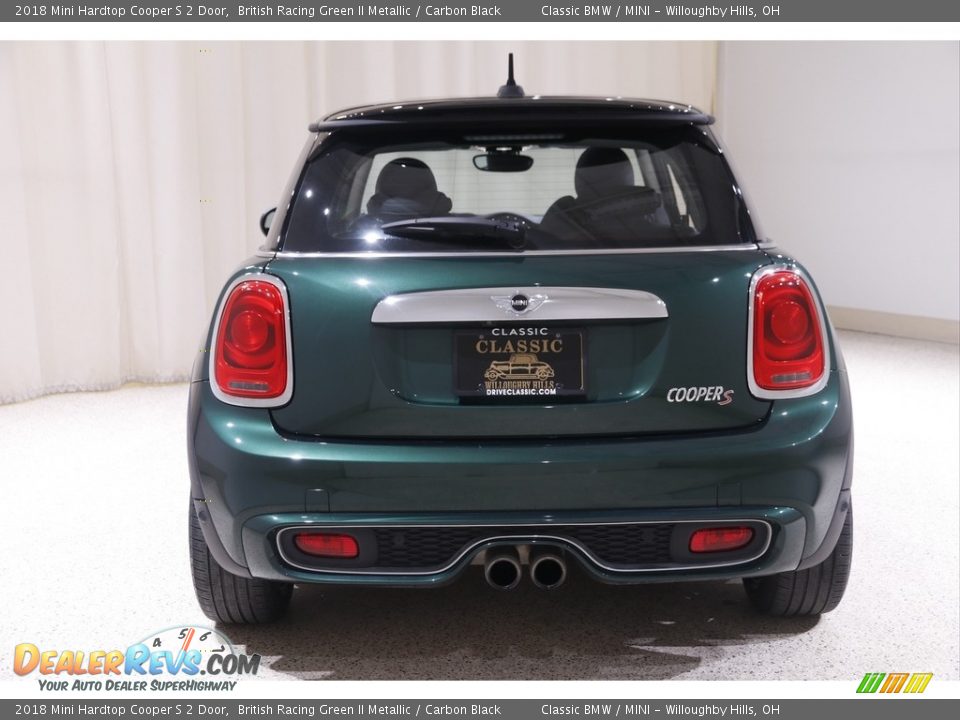 2018 Mini Hardtop Cooper S 2 Door British Racing Green II Metallic / Carbon Black Photo #17