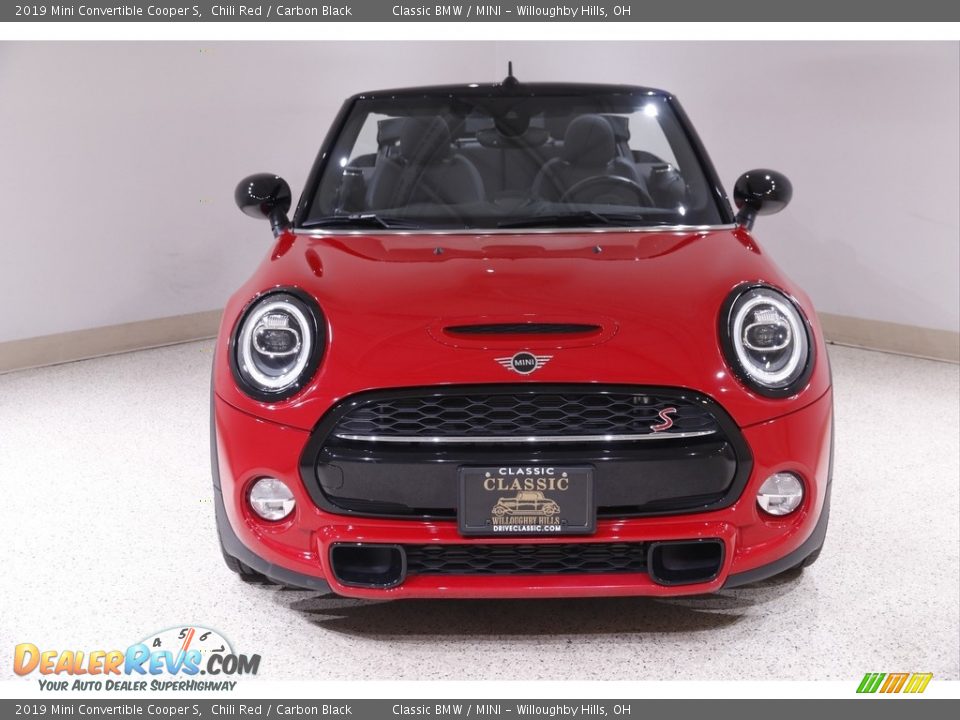 2019 Mini Convertible Cooper S Chili Red / Carbon Black Photo #3