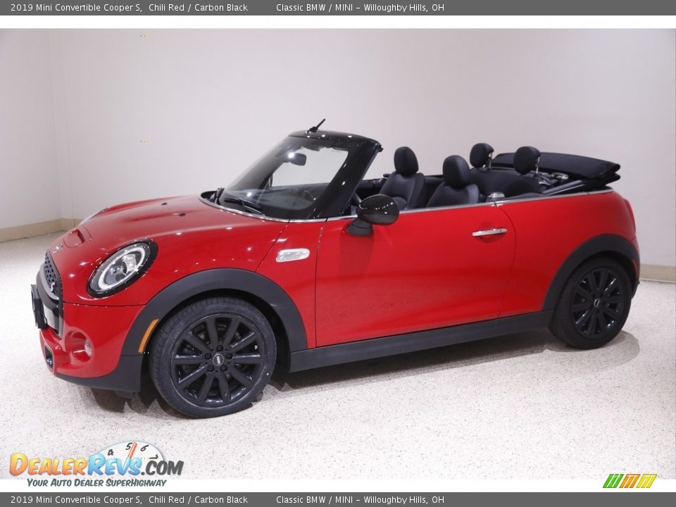 2019 Mini Convertible Cooper S Chili Red / Carbon Black Photo #4