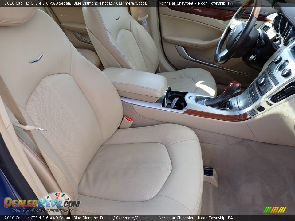 2010 Cadillac CTS 4 3.6 AWD Sedan Blue Diamond Tricoat / Cashmere/Cocoa Photo #14