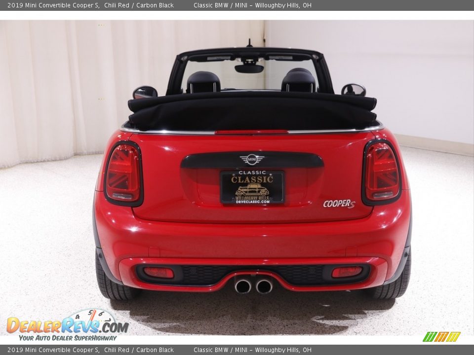 2019 Mini Convertible Cooper S Chili Red / Carbon Black Photo #18