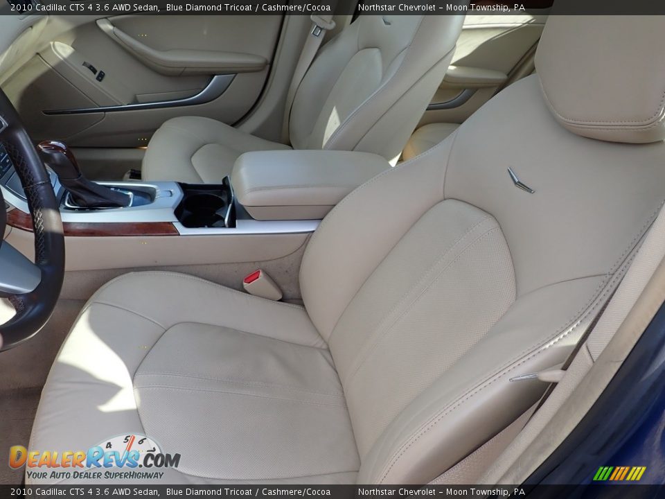 2010 Cadillac CTS 4 3.6 AWD Sedan Blue Diamond Tricoat / Cashmere/Cocoa Photo #19