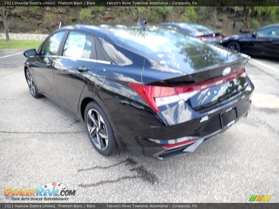 2021 Hyundai Elantra Limited Phantom Black / Black Photo #6